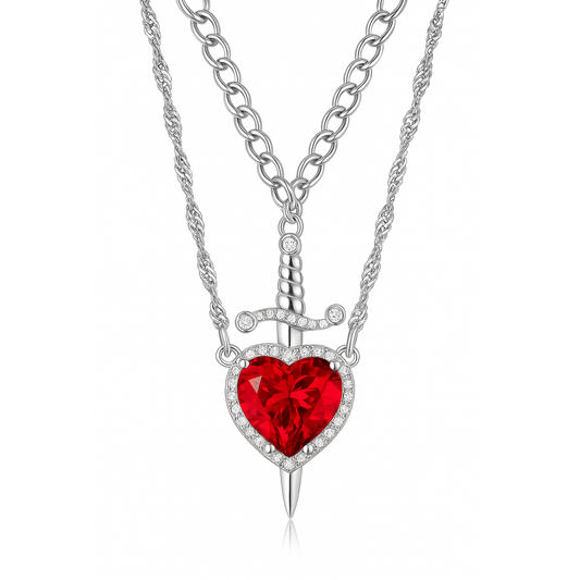 Colgante de Pareja “Espada y Corazón