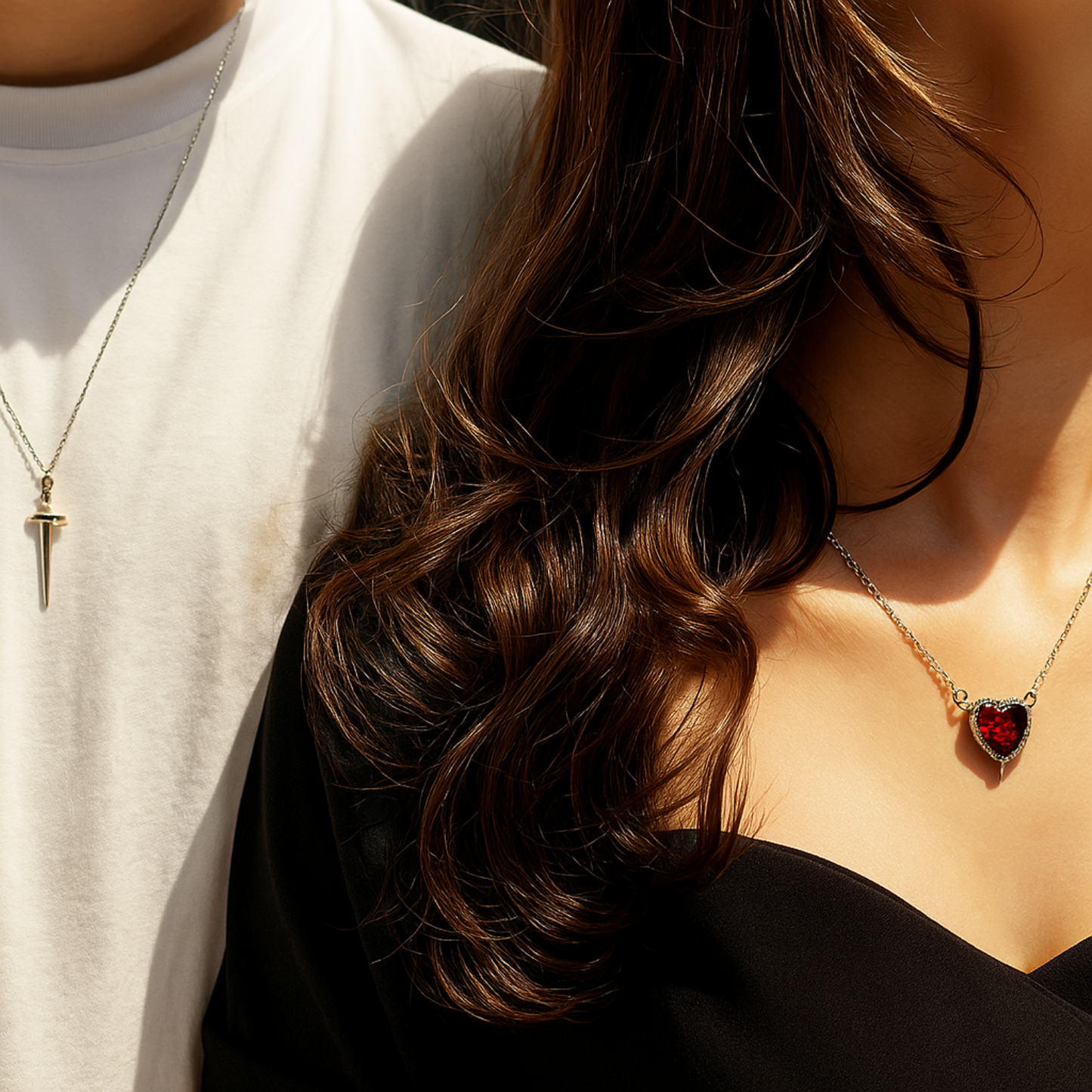 Colgante de Pareja “Espada y Corazón